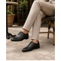 Pantofi barbati eleganti din piele naturala de culoare neagra - GKR200N